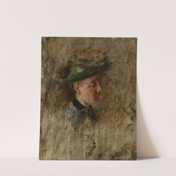 Mädchenkopf by Wilhelm Leibl