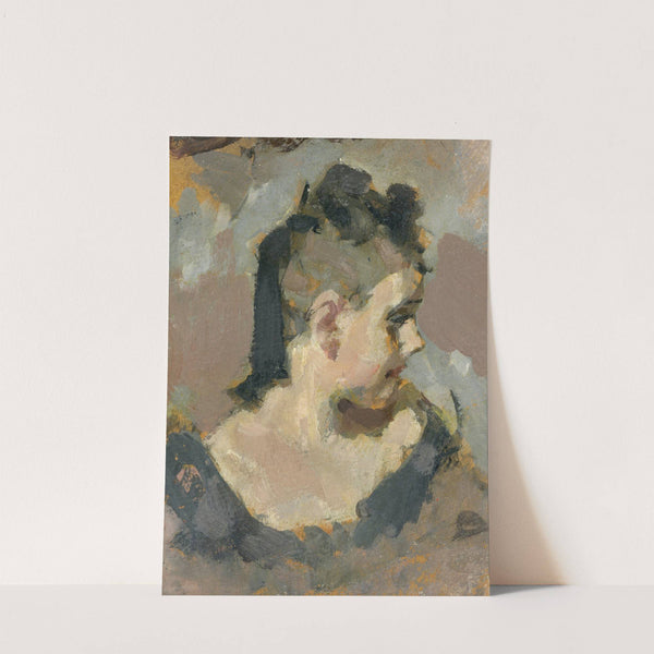 Mädchenkopf im Profil nach rechts (circa 1940) by Brynolf Wennerberg