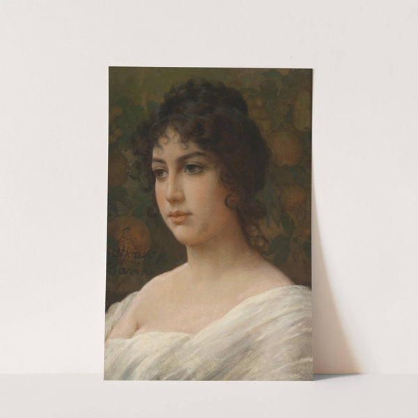 Mädchenportrait (by 1908) by Alfonso Savini