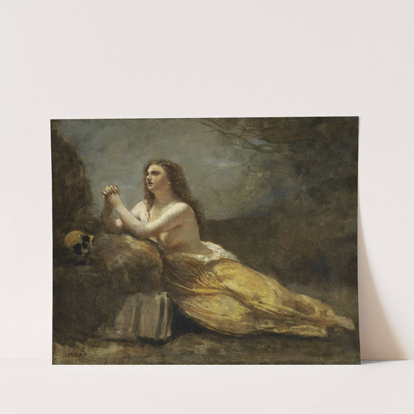 Madeleine En Prière by Jean-Baptiste-Camille Corot