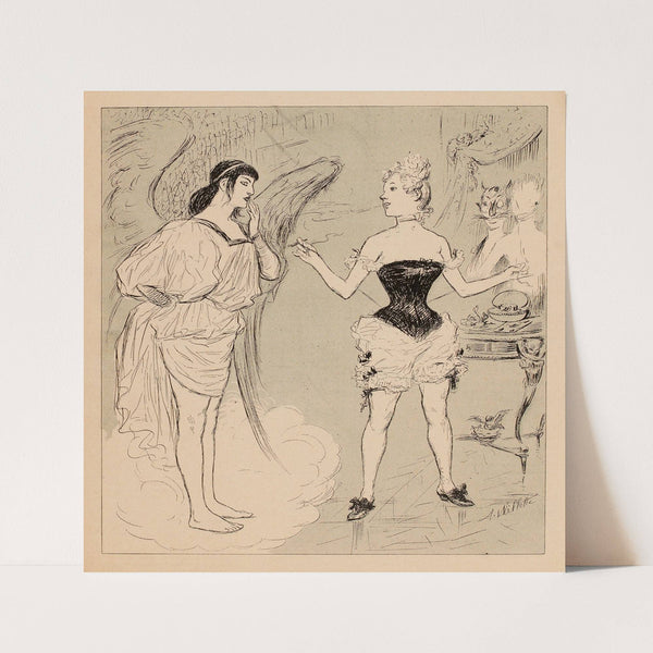 Madeleine – L’enfer. Mais j’y suis, j’y reste by Adolphe Léon Willette