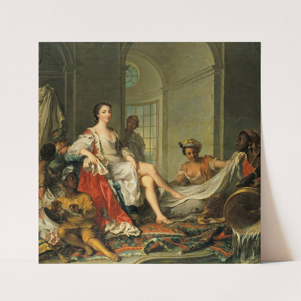 Mademoiselle de Clermont en sultane by Jean-Marc Nattier