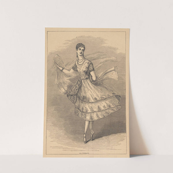 Mademoiselle Taglioni, as ‘La bayadere’ (1830-1846) by Alfred Edward Chalon