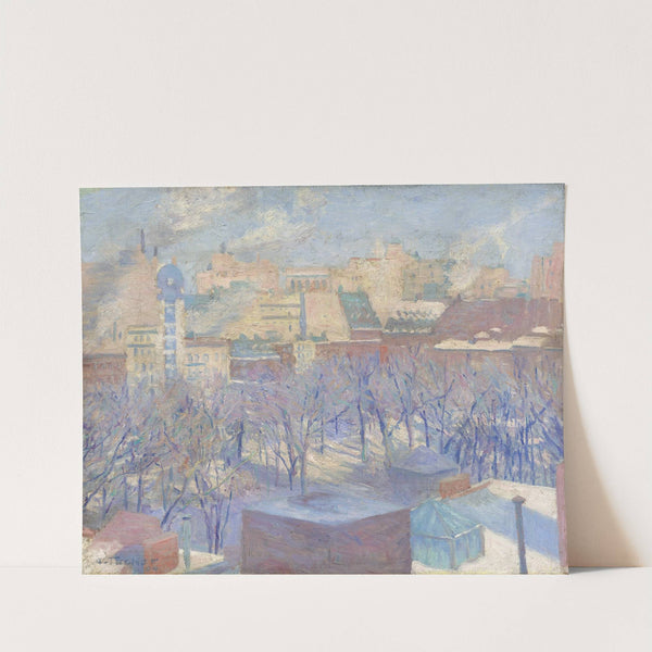 Madison Square,Snow (1904) by Allen Tucker