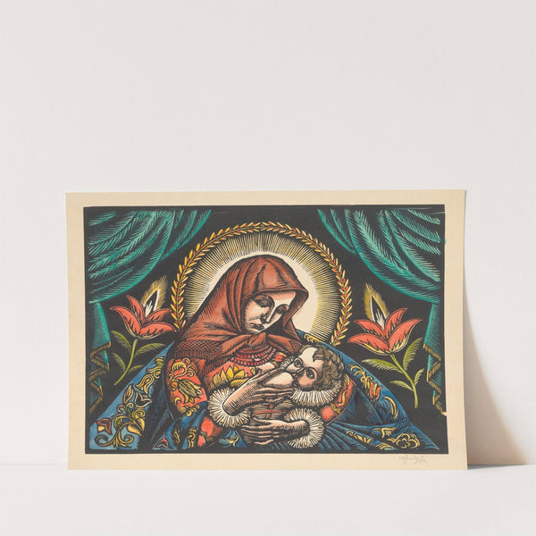 Madonna by Władysław Skoczylas