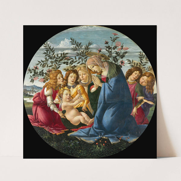 Madonna Adoring the Child with Five Angels by Sandro Botticelli