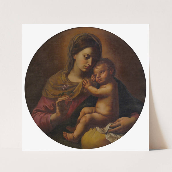 Madonna And Child by Simone Cantarini