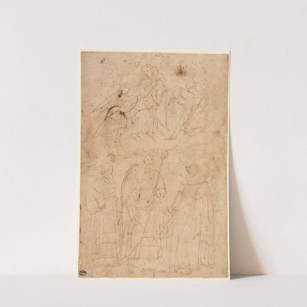 Madonna and Child in Glory above Three Saints (c. 1570) by Giovanni Battista Paggi