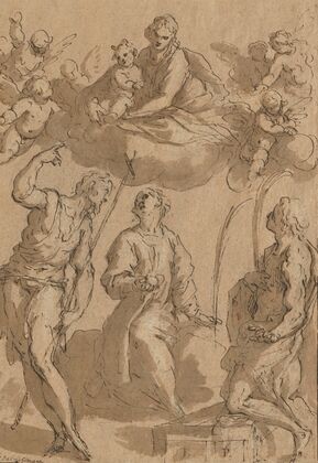 Madonna and Child in Glory with Saints John the Baptist, Stephen and Lawrence