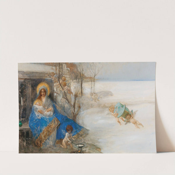 Madonna And Child Surrounded By Angels by Eduard Veith