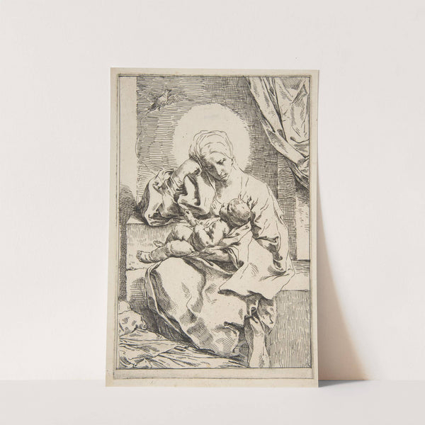 Madonna and Child with a bird (ca. 1635–36) by Simone Cantarini