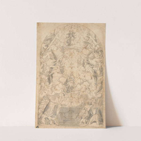 Madonna and Child with Angels Bearing Symbols of the Passion by Friedrich Sustris