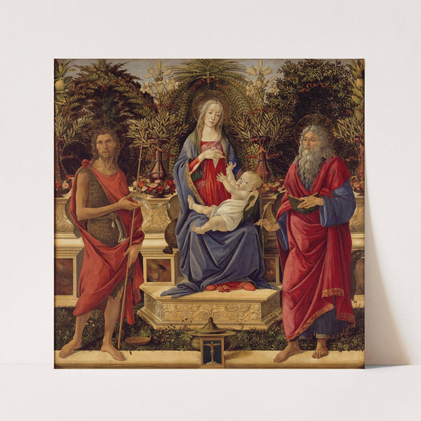 Madonna and Child with both Saints John by Sandro Botticelli