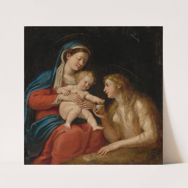Madonna And Child With Mary Magdalene by Francesco Albani
