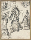 Madonna and Child with Pope and Bishop Saint