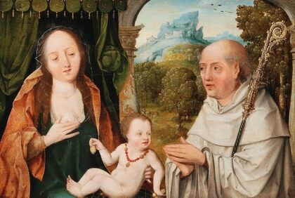 Madonna and Child with Saint Bernard of Clairvaux — size preview