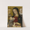 Madonna And Child With Saint Bernardino And Saint Catherine Of Siena by Pietro Di Domenico