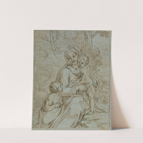 Madonna and Child with Saint John Seated in a Landscape (1670–1690) by Michel Corneille the younger