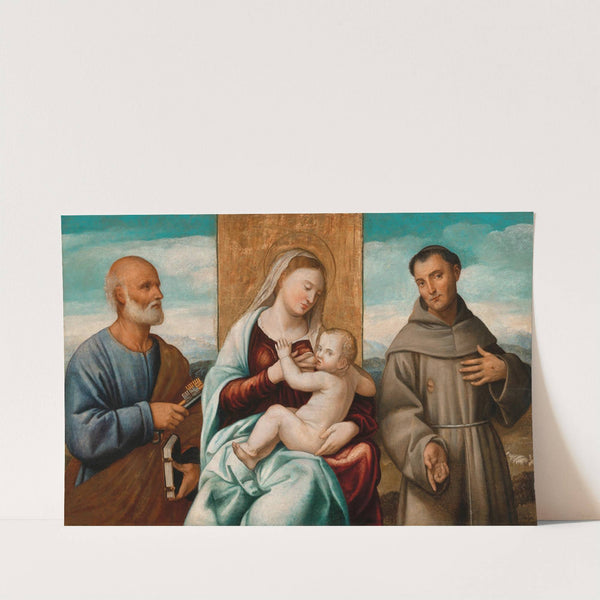 Madonna and Child with Saint Peter and Saint Francis by Bernardino Licinio
