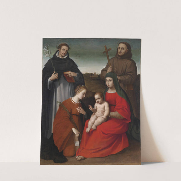 Madonna And Child With Saints by Biagio Pupini