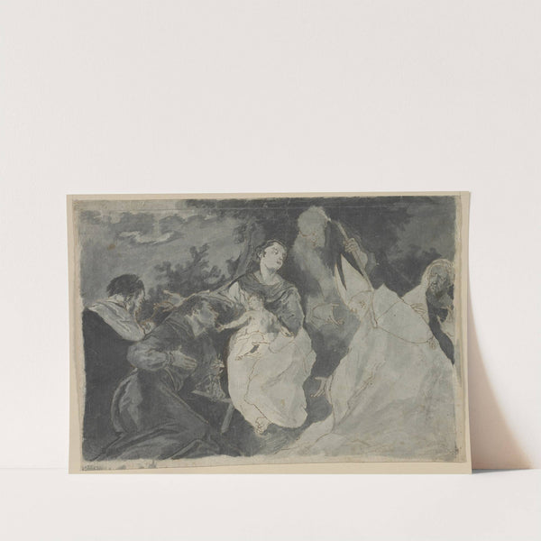 Madonna and Child with Saints by Giuseppe Bazzani