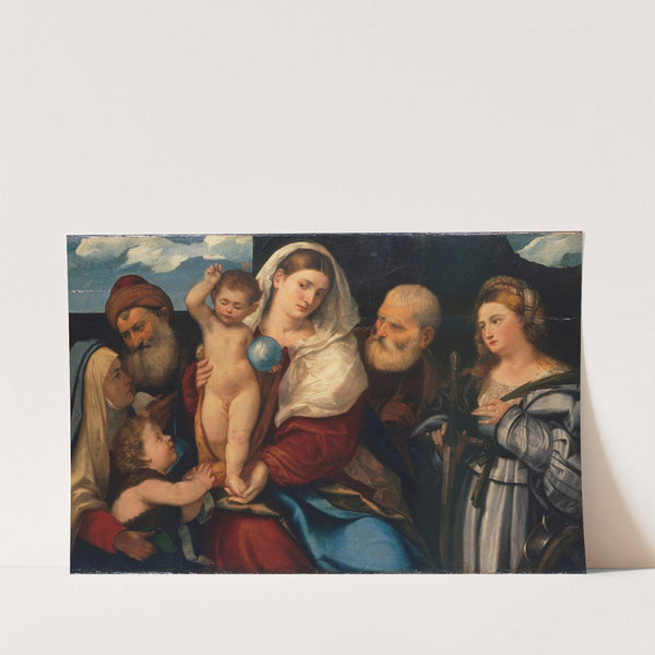 Madonna and Child with Saints by Bonifacio Veronese
