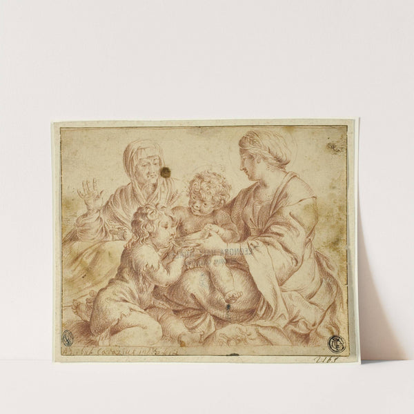 Madonna and Child with Saints Elizabeth and John the Baptist (after 1606) by Annibale Carracci