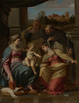 Madonna and Child with Saints Lucy, Dominic, and Louis of France