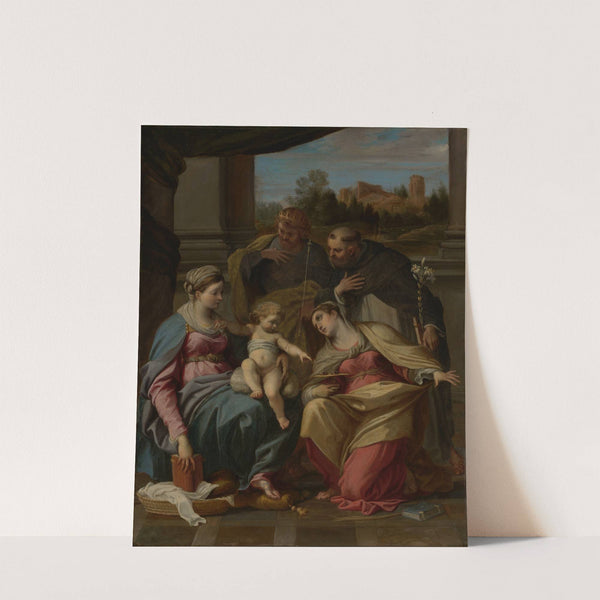 Madonna and Child with Saints Lucy, Dominic, and Louis of France (about 1596–1598) by Annibale Carracci