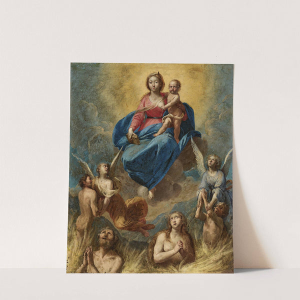 Madonna and Child with Souls in Purgatory by Antonio De Bellis