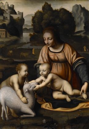 Madonna And Child With St. John The Baptist And The Lamb