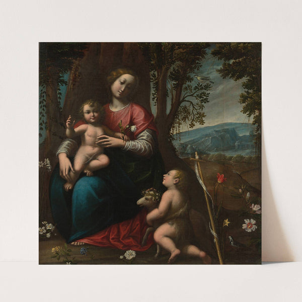 Madonna and Child with the Infant Saint John the Baptist by Orsola Maddalena Caccia