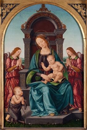 Madonna and Child with the Infant St John and Angels — size preview