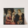 Madonna and child with two donors by Bernardino Licinio