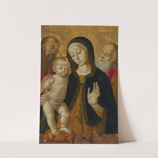 Madonna and Child with Two Hermit Saints by Bernardino Fungai