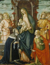 Madonna and Christ Child with Angels, Saints Paula and Agatha