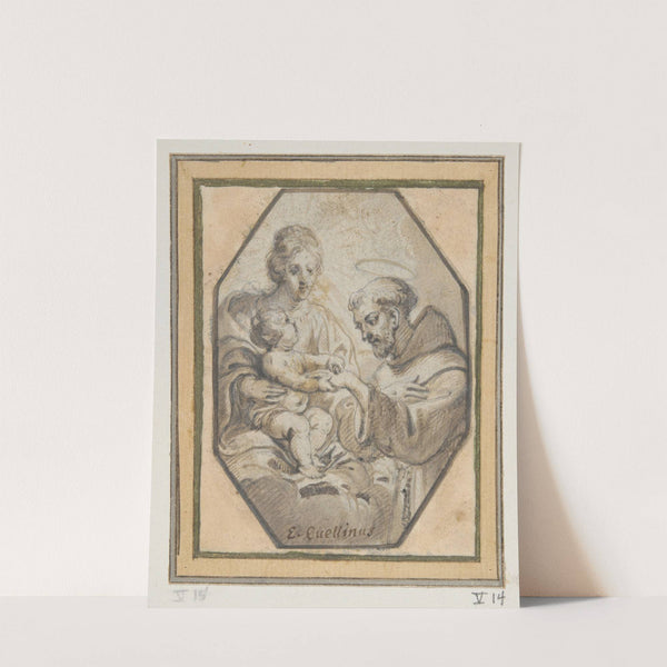 Madonna and St. Francis (17th century) by Erasmus Quellinus the younger
