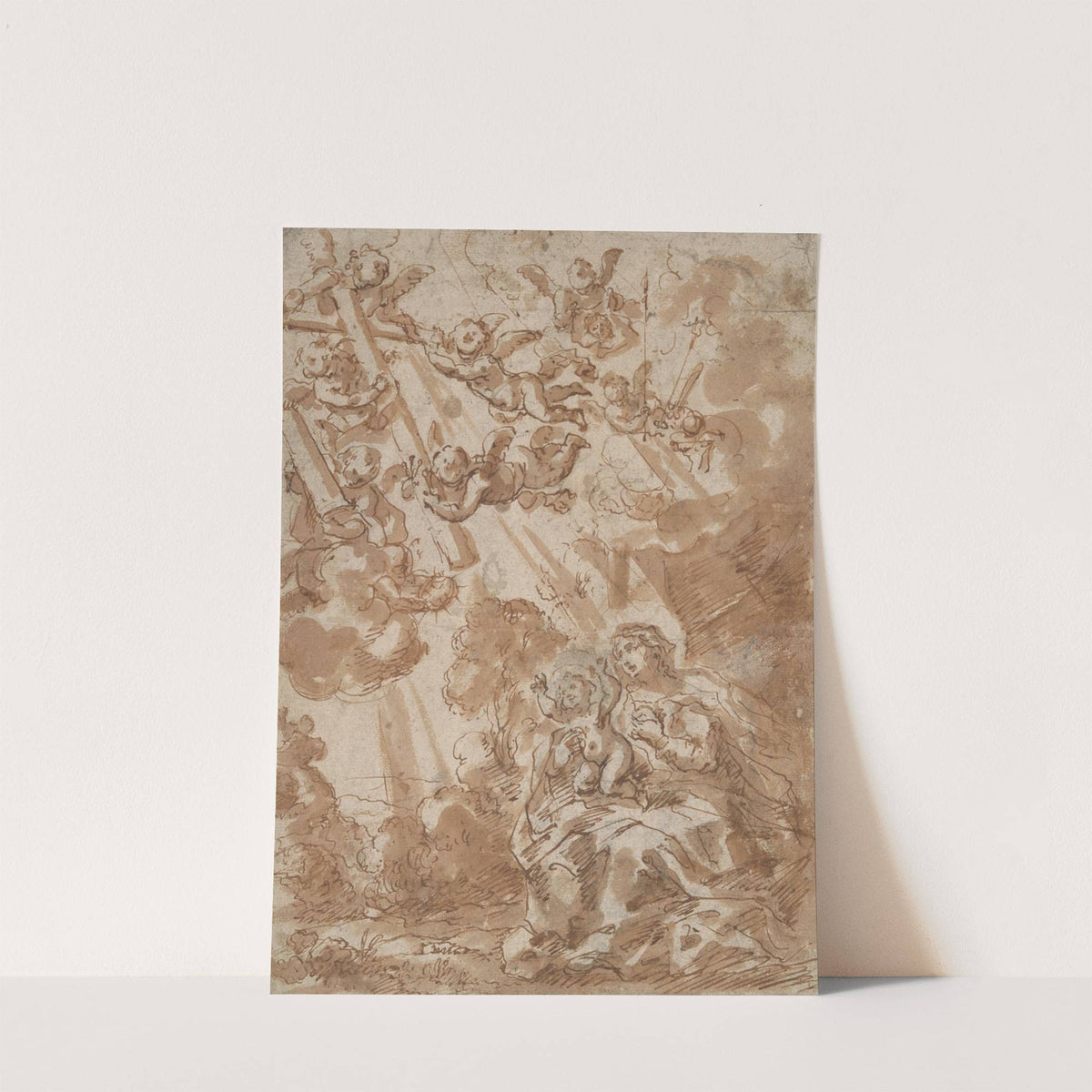Madonna in Vision of Instruments of the Passion (17th century) by Abraham van Diepenbeeck