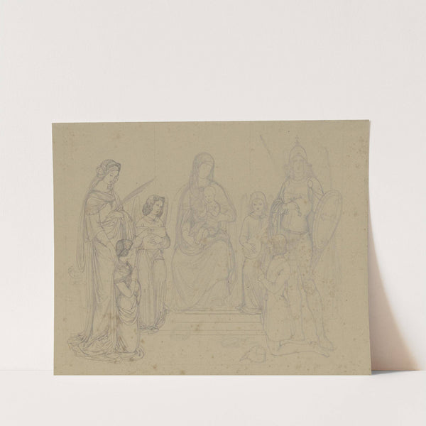 Madonna mit dem Heiligen Georg, der Heiligen Agnes sowie einem Stifter und dessen Frau, vermutlich aus der Fellner'schen Familie by Ferdinand Fellner