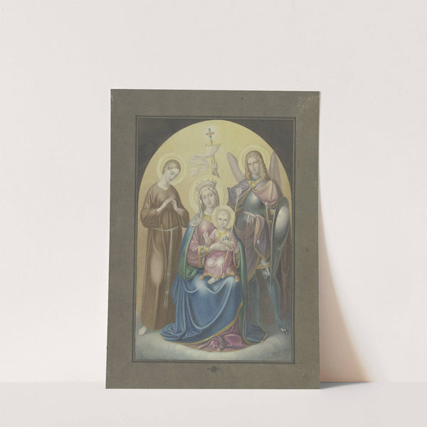 Madonna mit dem Heiligen Michael und der Heiligen Euphrosina by Ferdinand Fellner