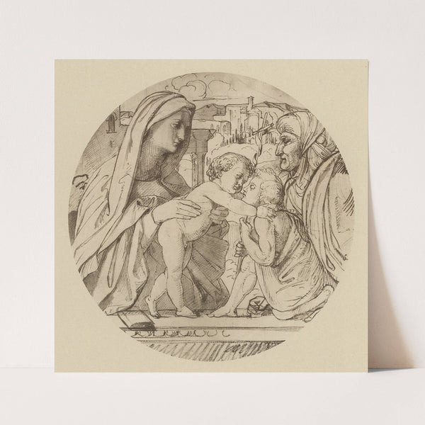 Madonna mit dem Kinde, der heil. Elisabeth und dem heil. Johannes (circa 1900) by Eduard von Steinle