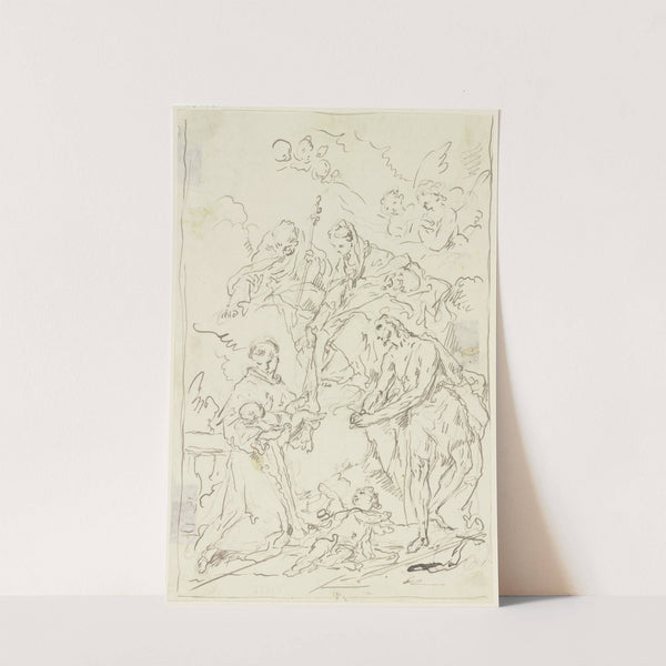 Madonna mit den Heiligen Joseph, Antonius von Padua und Johannes dem Täufer (ca. 1754 – 1755) by Gaspare Diziani