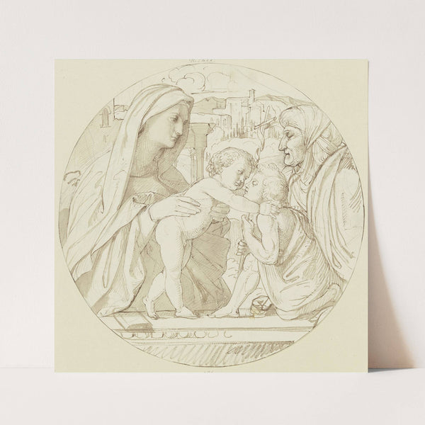 Madonna mit Elisabeth und dem kleinen Johannes (1840) by Eduard von Steinle