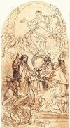 Madonna on a Crescent Moon and Four Saints