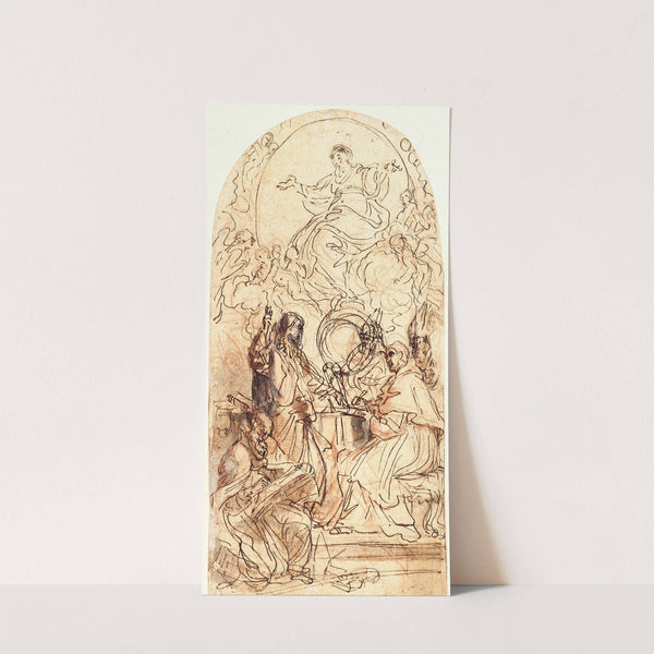 Madonna on a Crescent Moon and Four Saints (1686) by Carlo Maratti