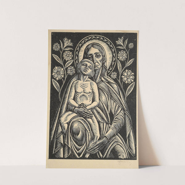 Madonna w lelujach (1928) by Władysław Skoczylas