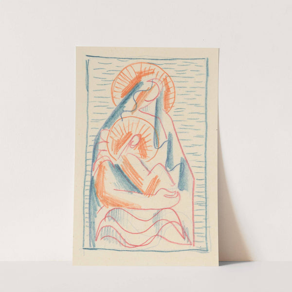 Madonna with a child on her lap by Mikuláš Galanda