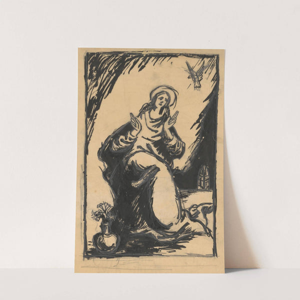 Madonna with a Vase and Flowers by Ján Novák