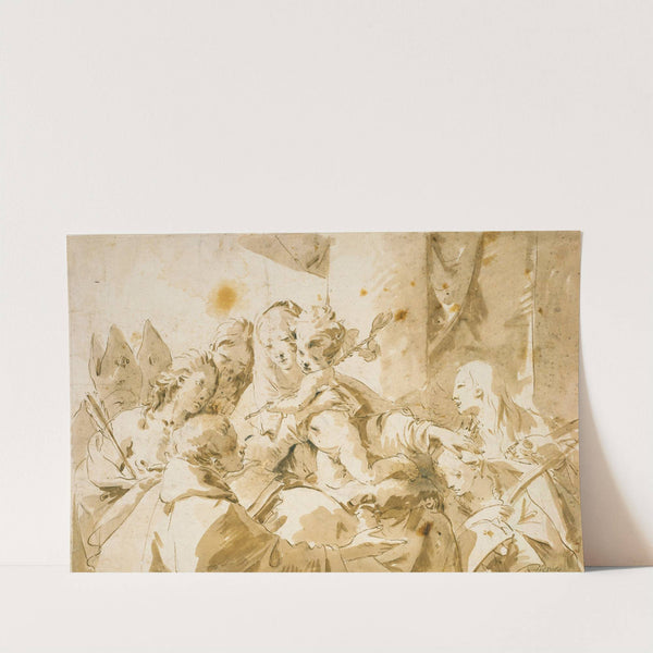 Madonna with Child and Saints (ca. 1730 – 1733) by Giovanni Battista Tiepolo