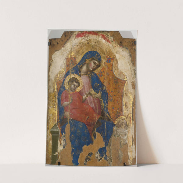 Madonna with Child Jesus and St. Bernard by Veneziano Lorenzo